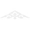 Ekena Millwork Pitch Whitman Architectural Grade PVC Gable Pediment, 48"W x 12"H x 1"P (6/12) GPP048X012X100WHI - alternate 3
